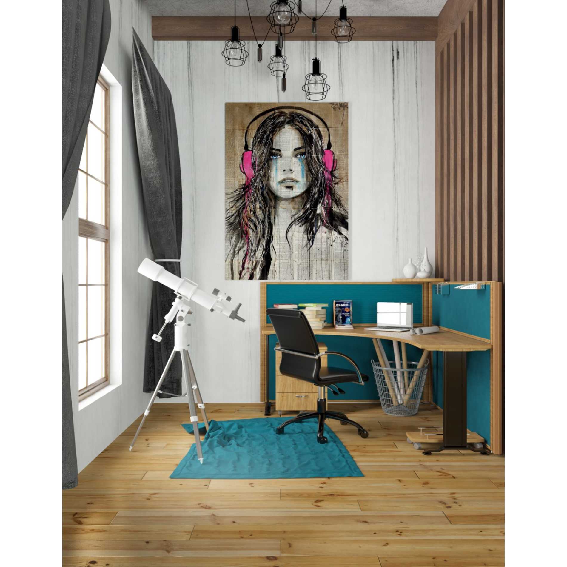 'Wired for Sound' by Loui Jover, Canvas Wall Art,26 x 40