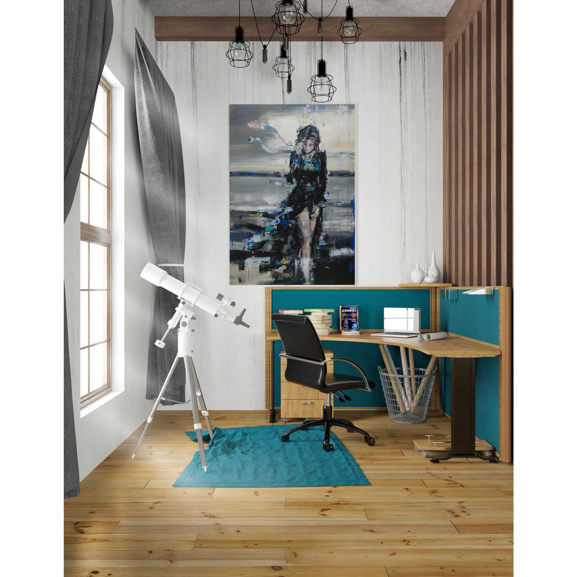 'Lost In The Winds' by Oscar Alvarez Pardo, Canvas Wall Art,26 x 40