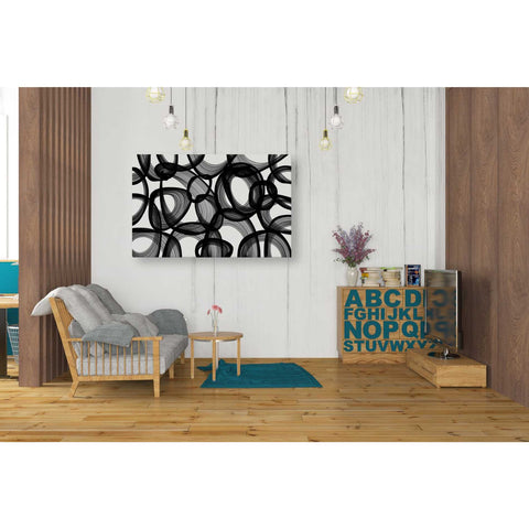 Image of 'Abstract Black and White 2015' by Irena Orlov, Canvas Wall Art,40 x 26