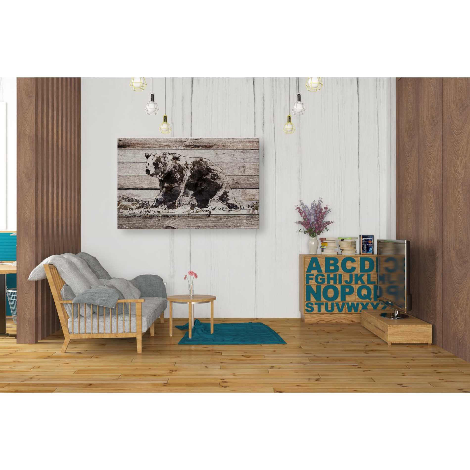 'Black Bear 1' by Irena Orlov, Canvas Wall Art,40 x 26