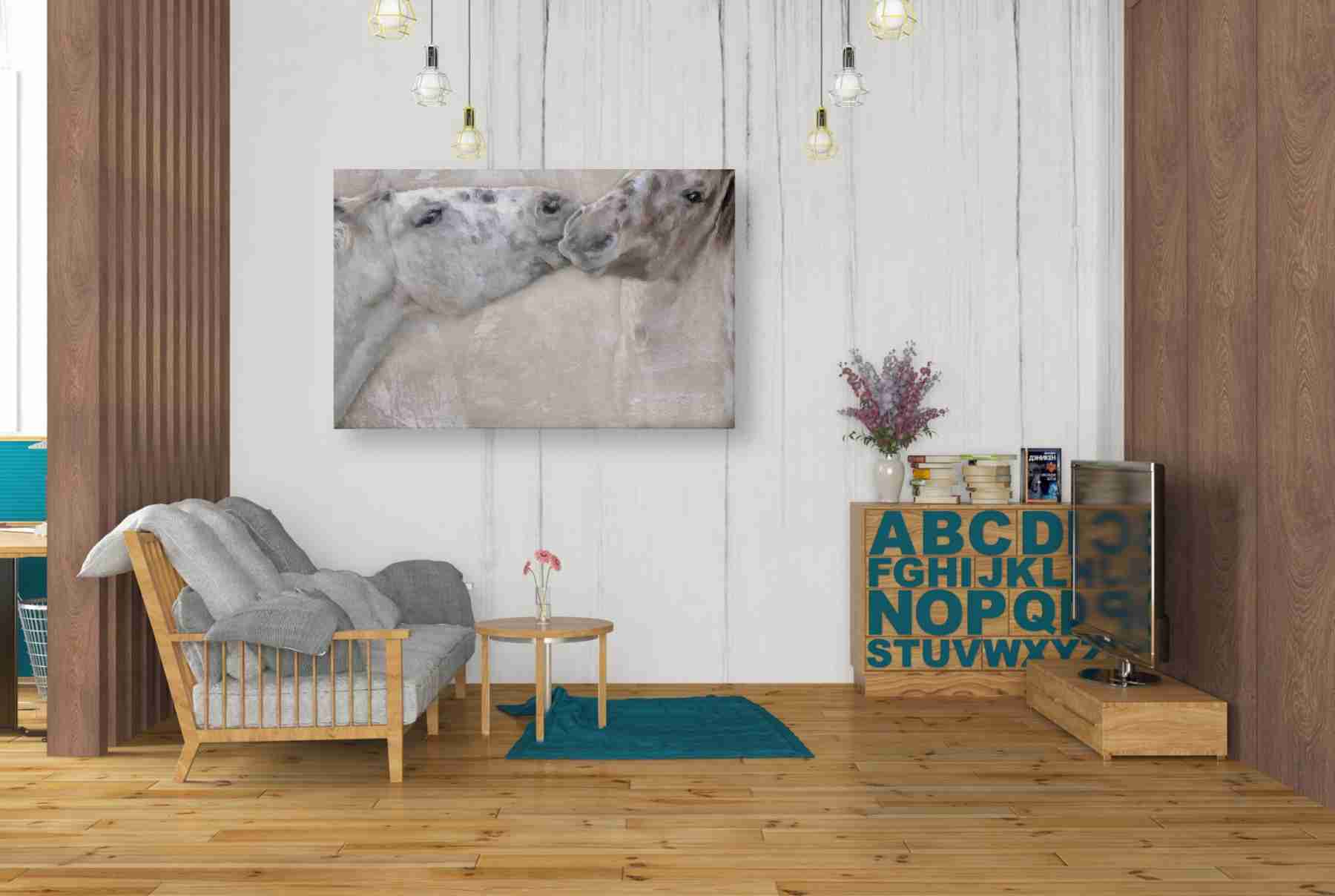 'Horsin'' by Karen Smith, Canvas Wall Art,40x26