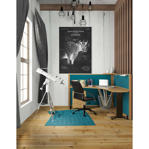 Image of 'Hoodwink Blueprint Patent Chalkboard' Canvas Wall Art,26 x 40