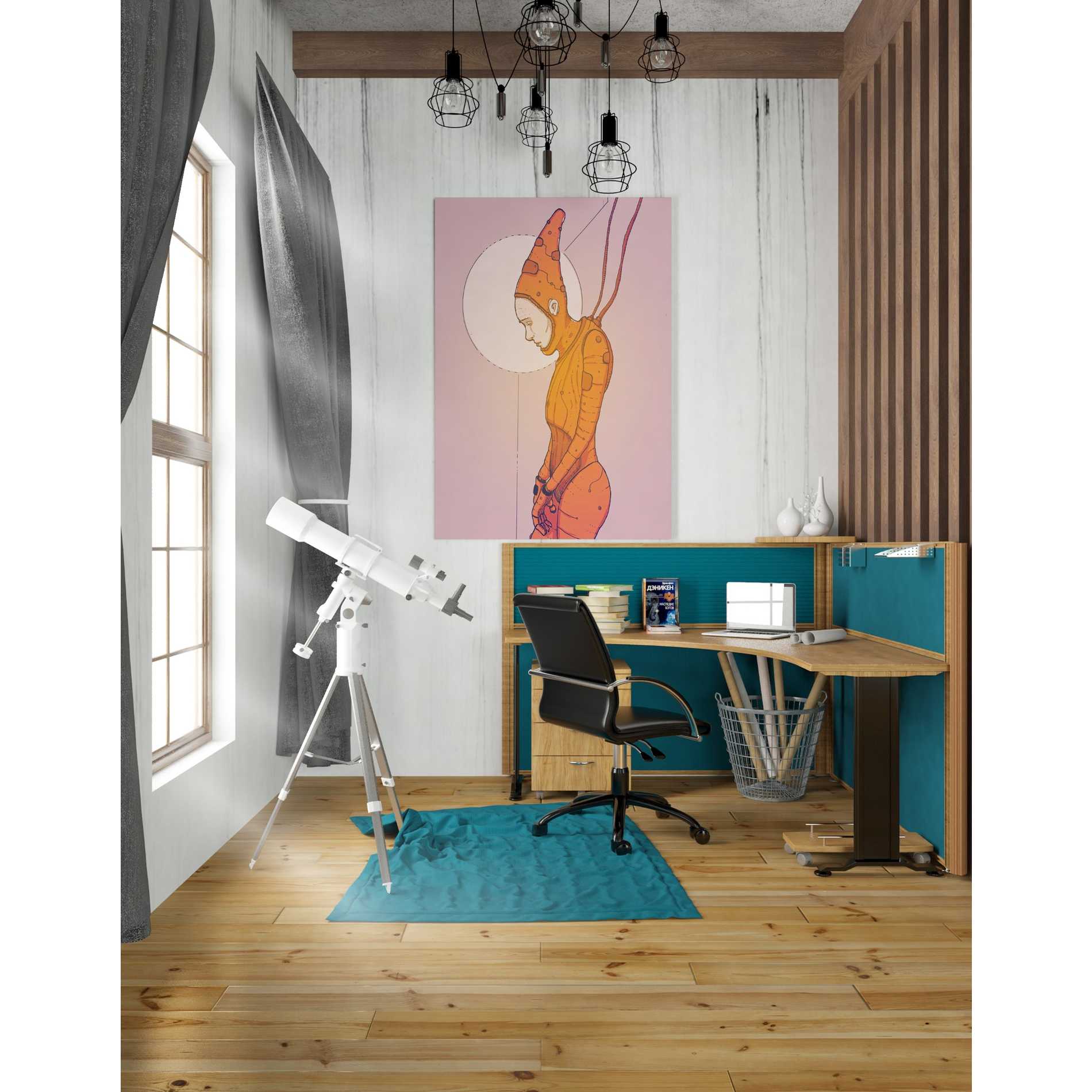 'Alpha Omega Orange' by Craig Snodgrass, Canvas Wall Art,26 x 40