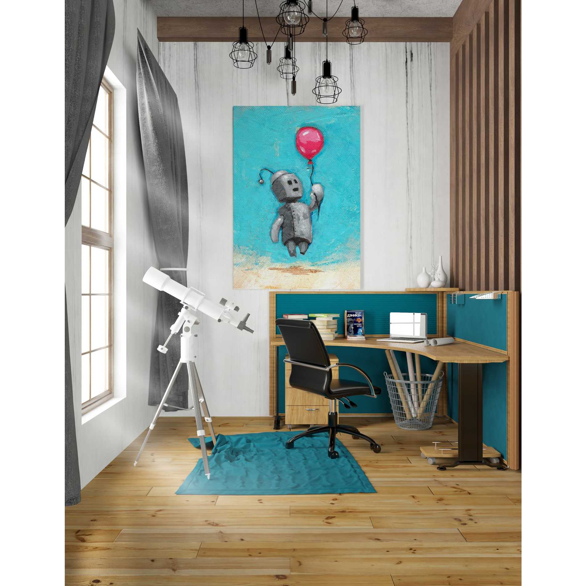 'Bot Balloon' by Craig Snodgrass, Canvas Wall Art,26 x 40