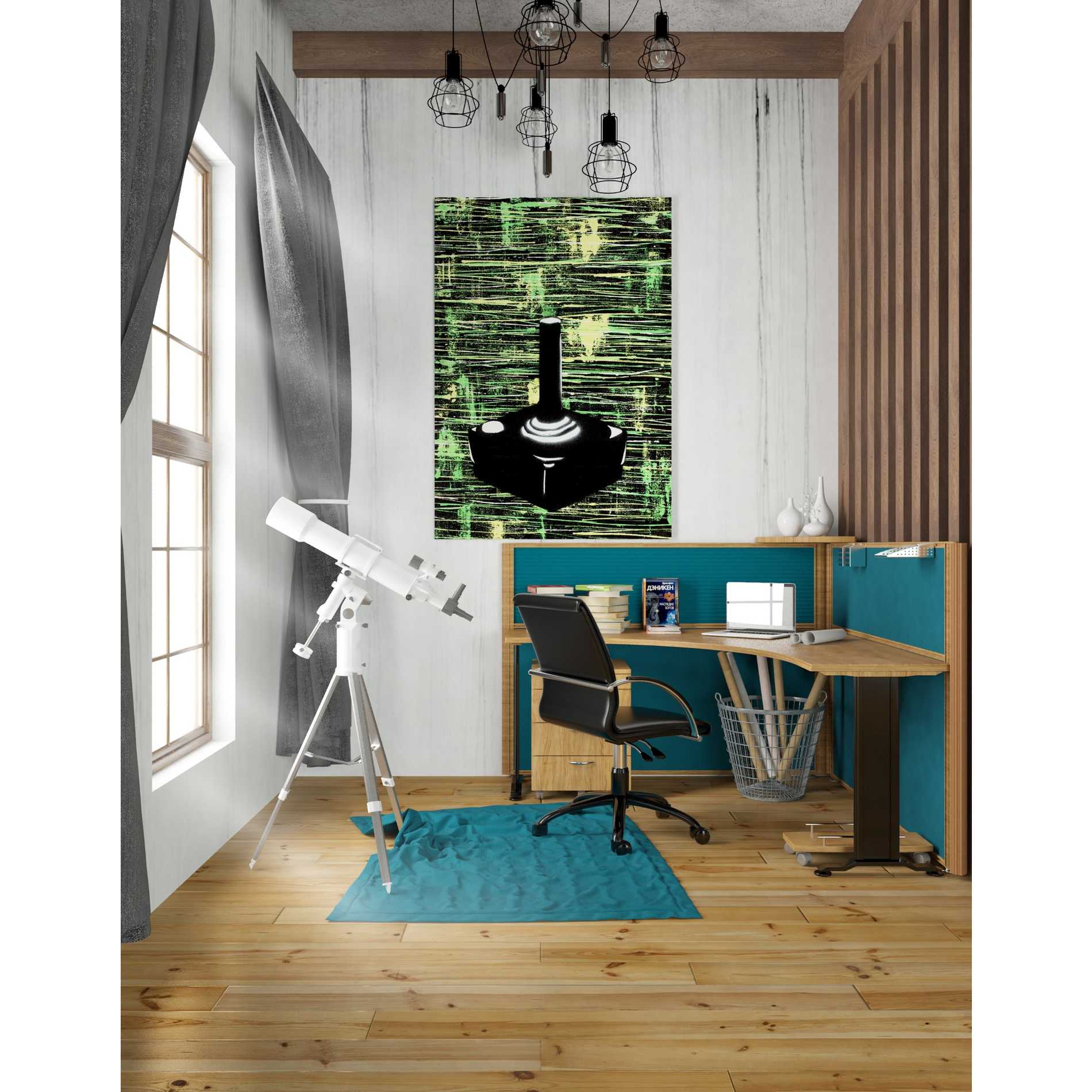 'Joystick' by Craig Snodgrass, Canvas Wall Art,26 x 40