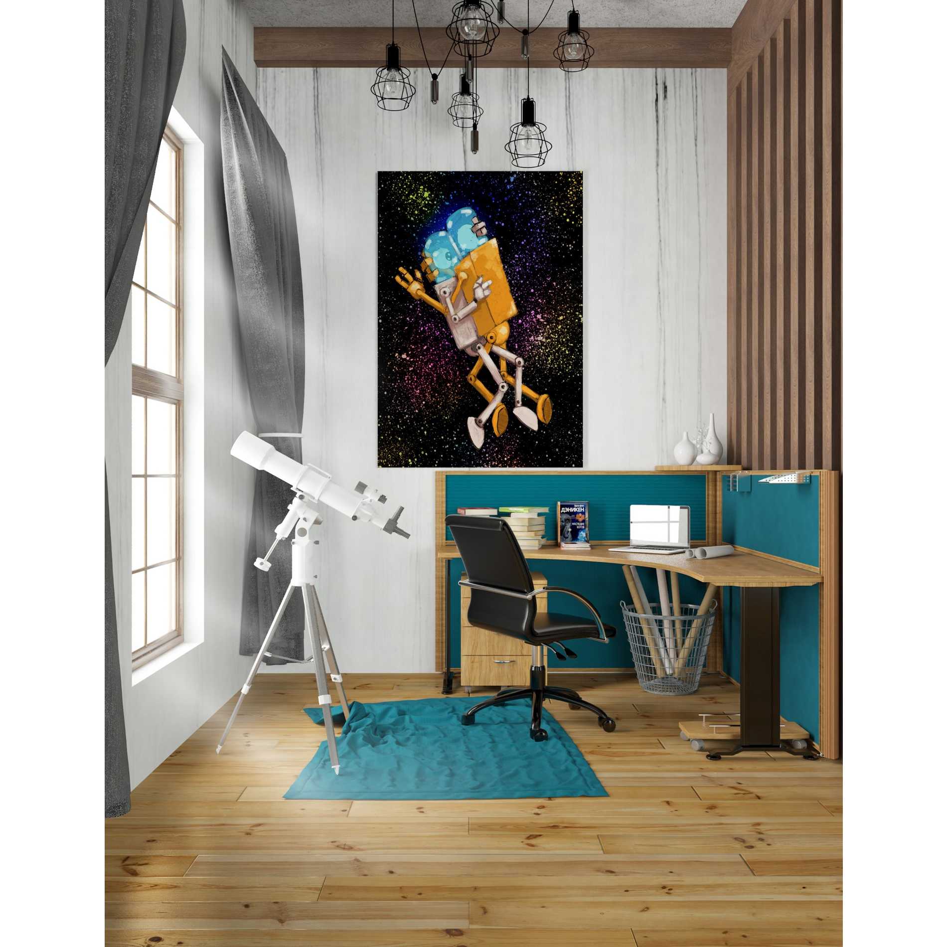 'Robo Love' by Craig Snodgrass, Canvas Wall Art,26 x 40