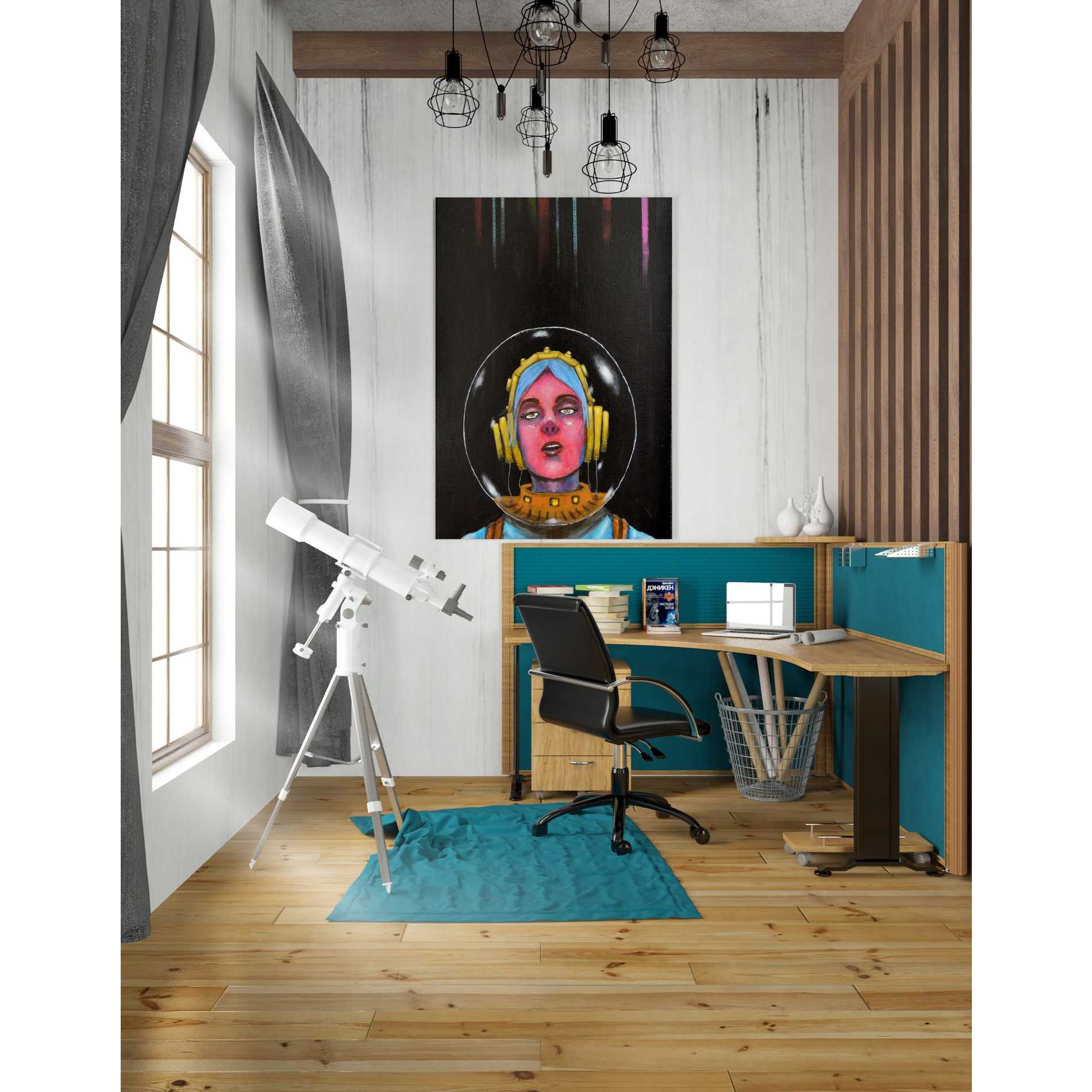 'Starship Stella' by Craig Snodgrass, Canvas Wall Art,26 x 40