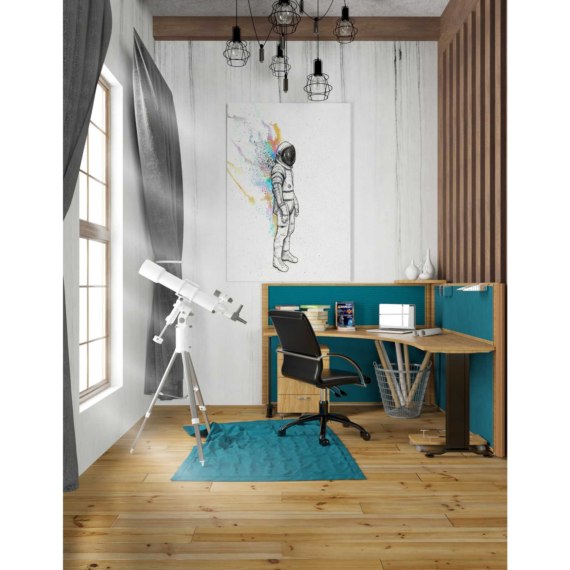 'Astronaut Heat' by Craig Snodgrass, Canvas Wall Art,26 x 40