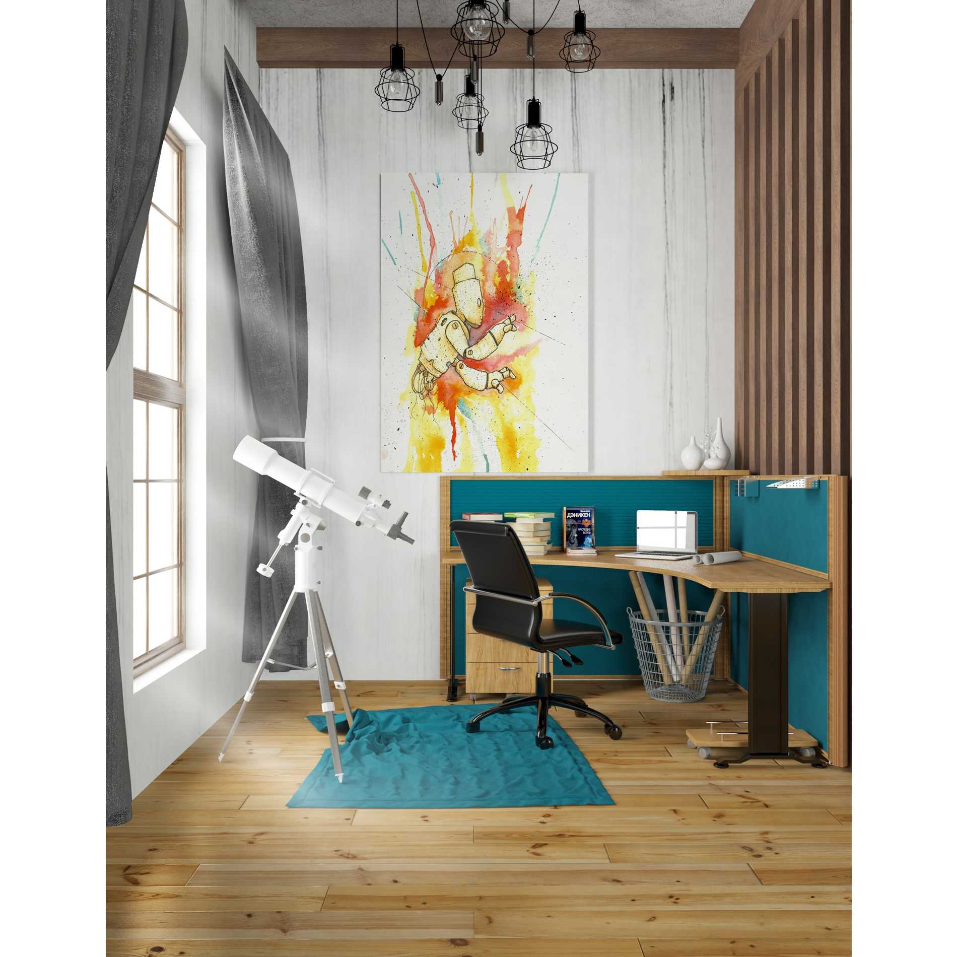 'Nimbus Bot' by Craig Snodgrass, Canvas Wall Art,26 x 40