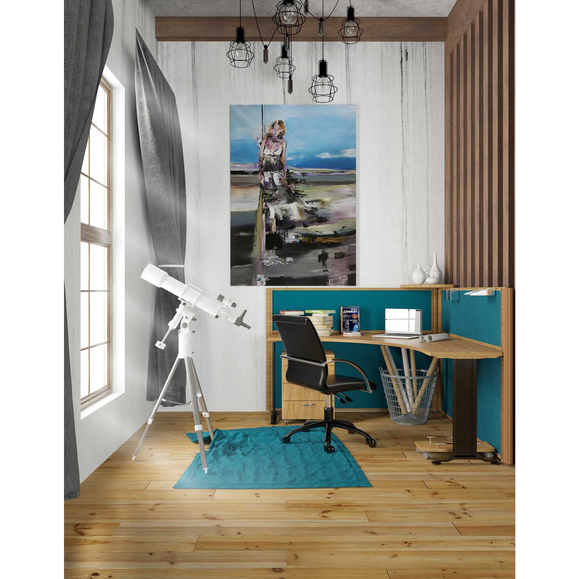 'By The Sea' by Oscar Alvarez Pardo, Canvas Wall Art,26 x 40