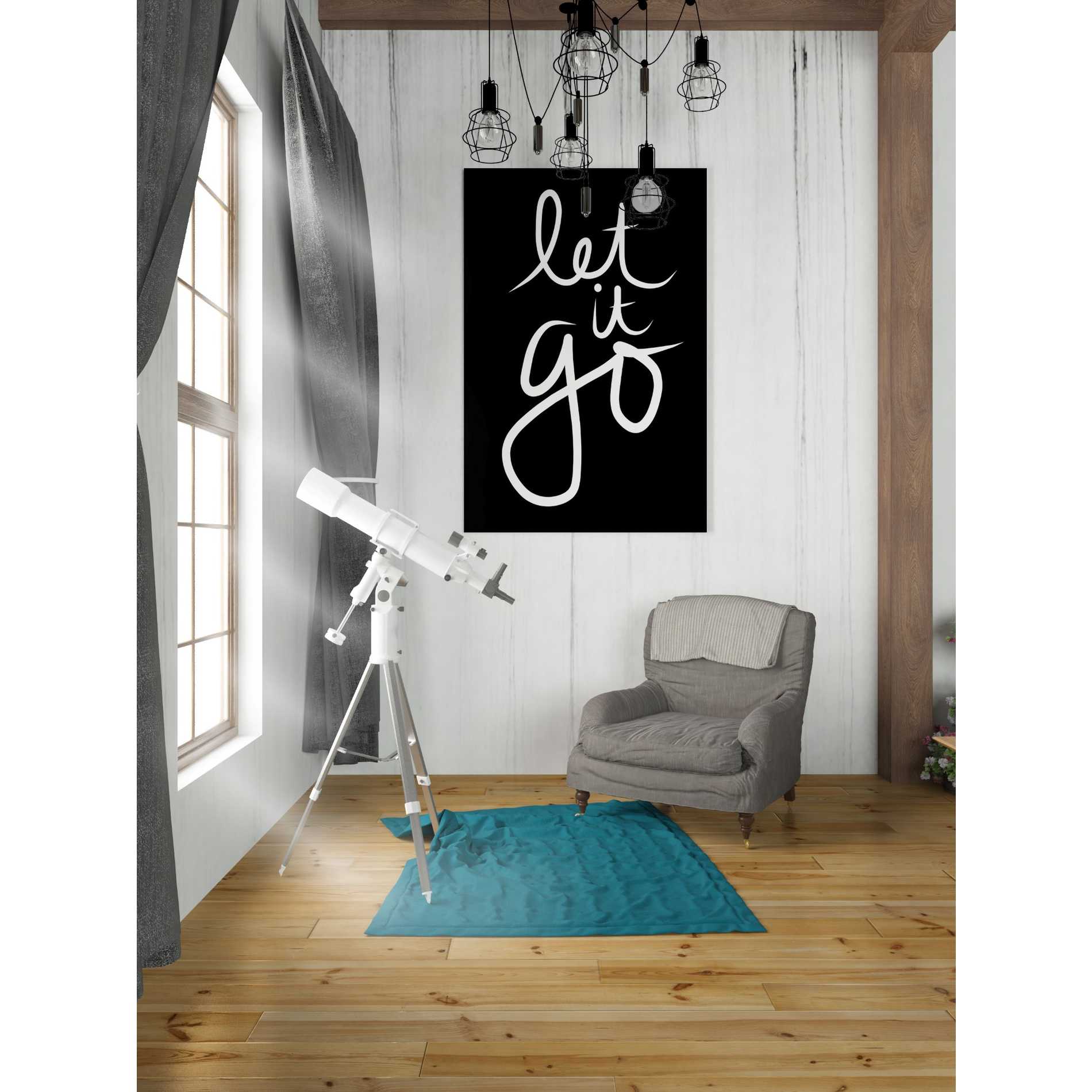 'Let It Go' by Linda Woods, Canvas Wall Art,26 x 40