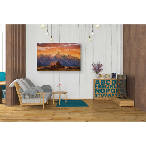 Image of 'Sunrise on the Ranch' by Darren White, Canvas Wall Art,26 x 40