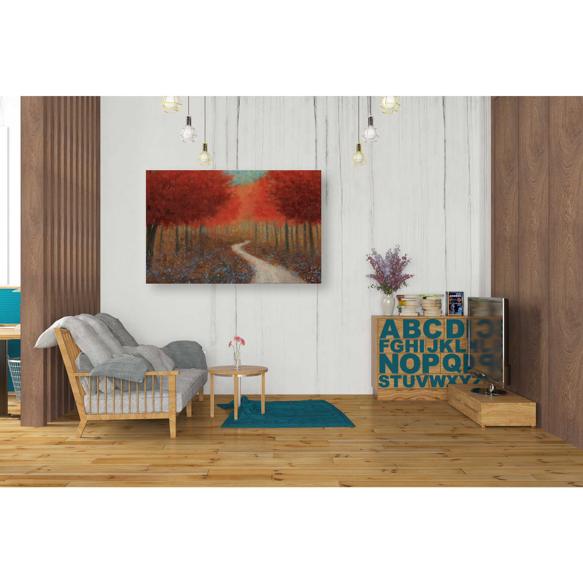 'Forest Pathway' by James Wiens, Canvas Wall Art,26 x 40