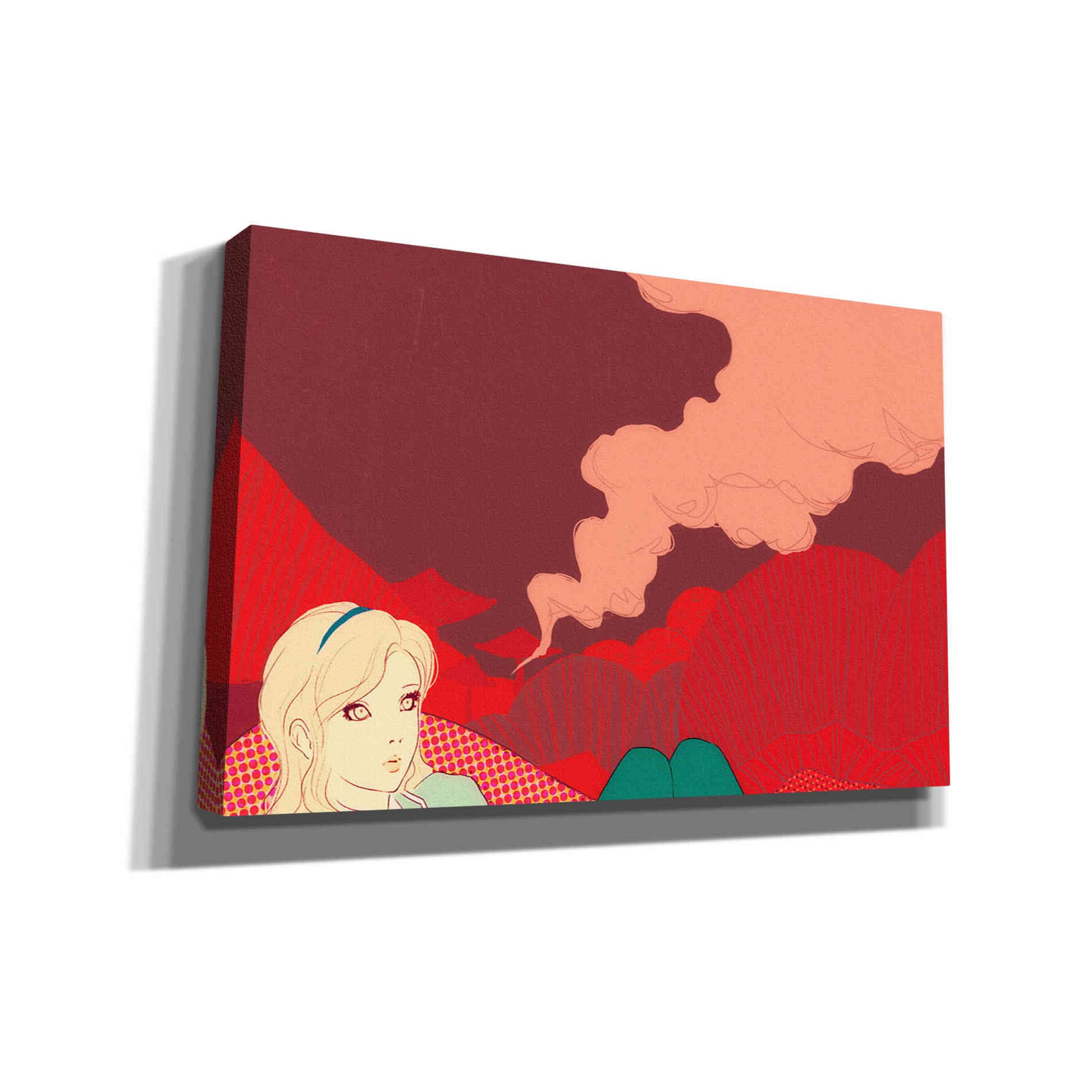 'Blue Planets' by Sai Tamiya, Canvas Wall Art,30 x 60