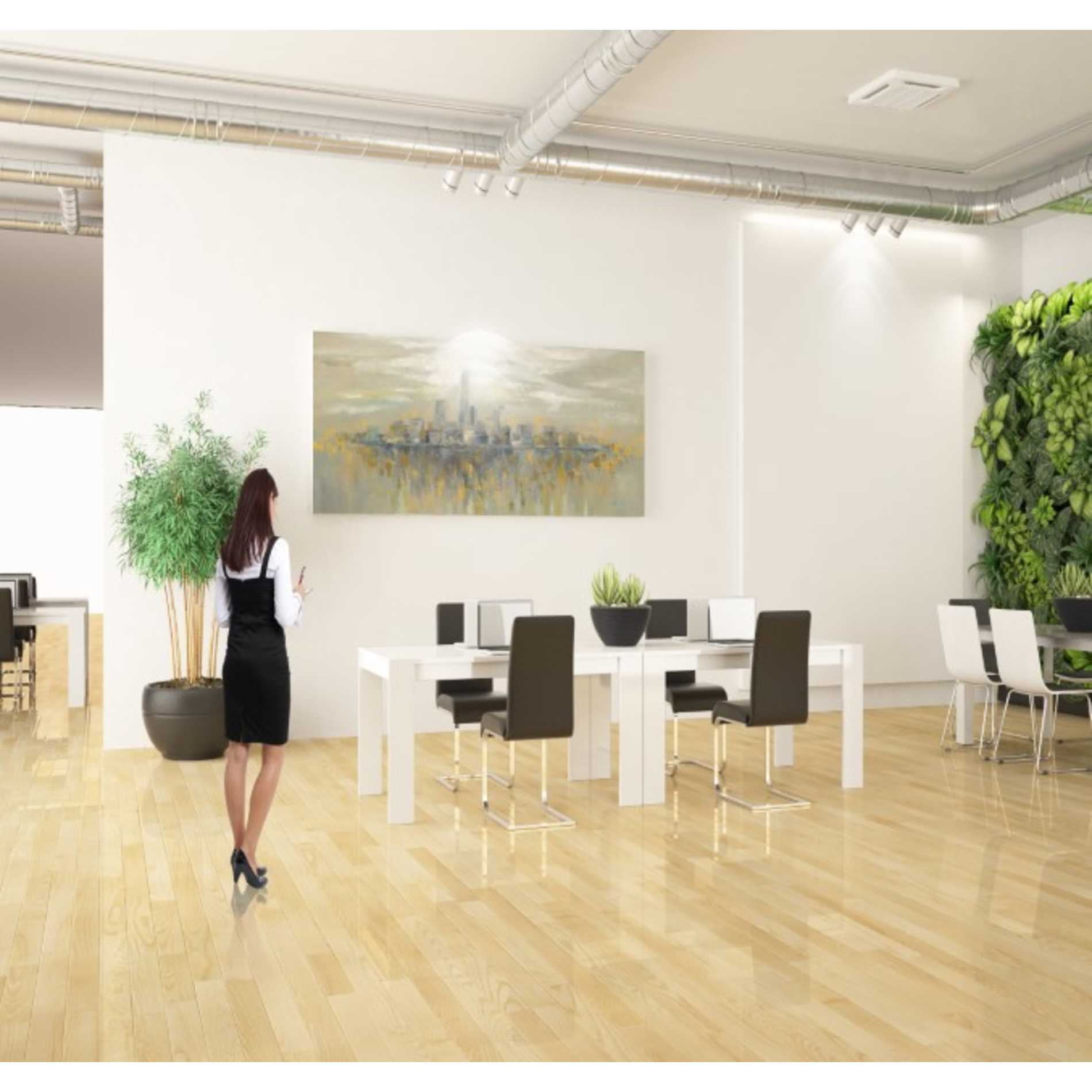 'Manhattan Fog' by Silvia Vassileva, Canvas Wall Art,30 x 60