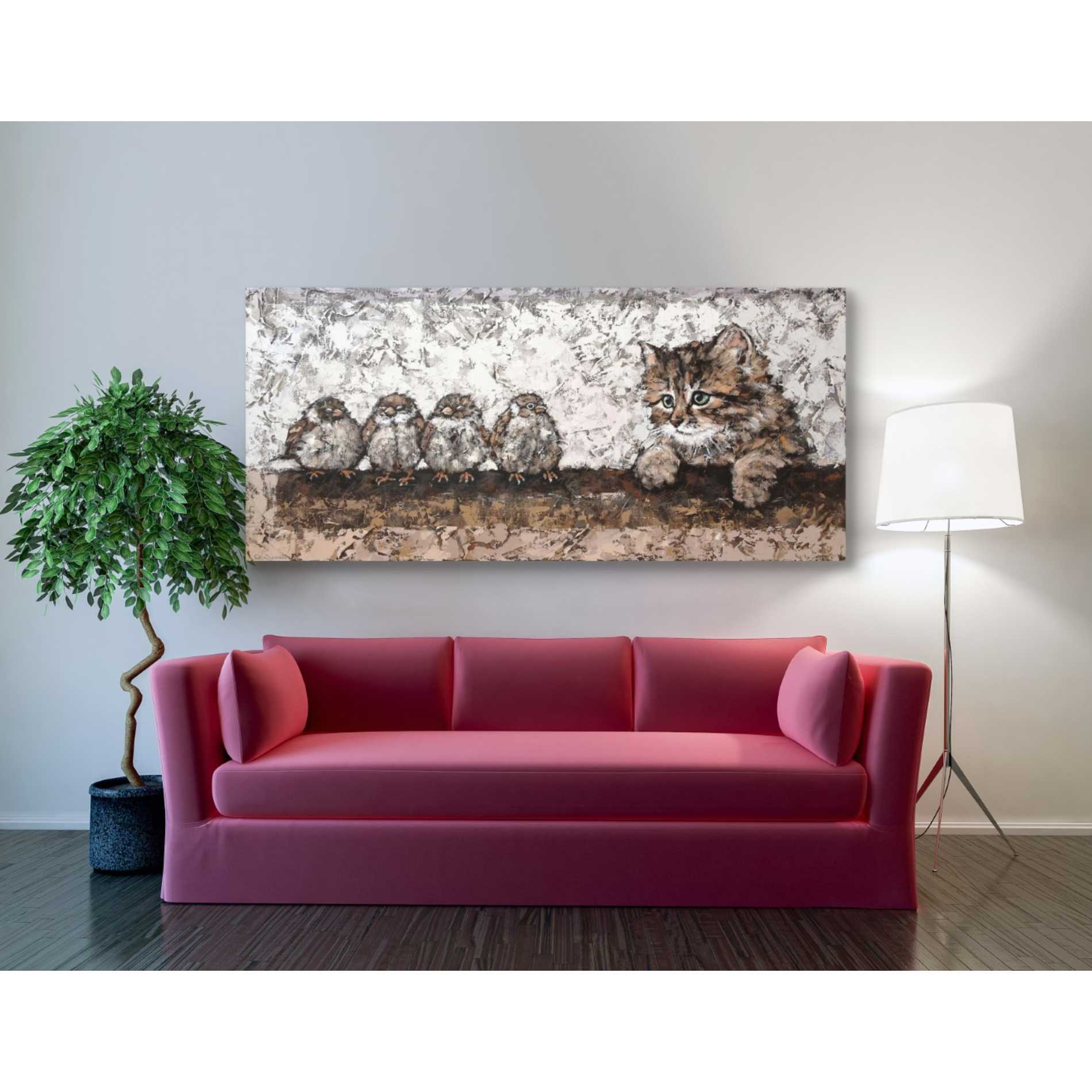 'Siesta' by Alexander Gunin, Canvas Wall Art,30 x 60