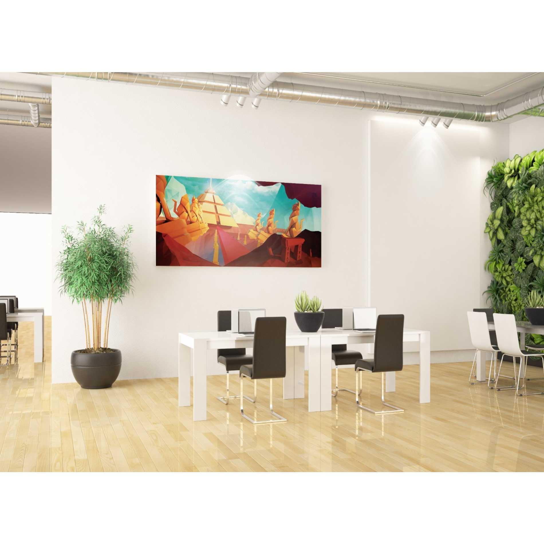 'Low Poly Pyramid' by Jonathan Lam, Giclee Canvas Wall Art