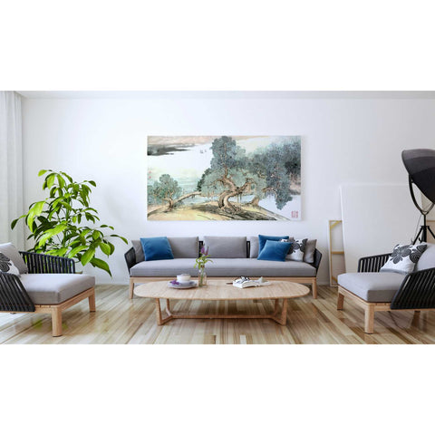 Image of 'A Stroll Along the Riverbank' by River Han, Canvas Wall Art,30 x 60