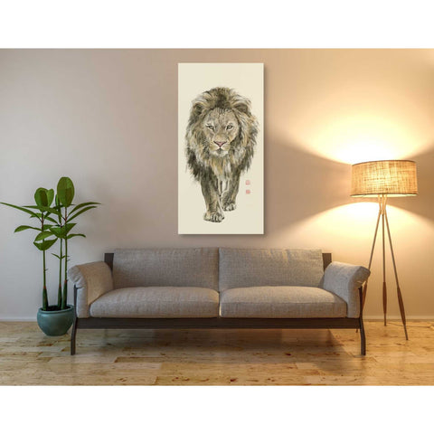Image of 'Majestic King of the Jungle' by River Han, Canvas Wall Art,30 x 60