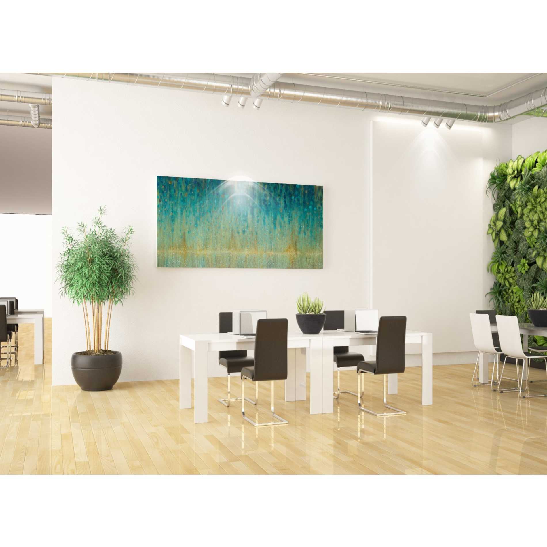 'Rain Abstract I Panel' by Danhui Nai, Canvas Wall Art,30 x 60