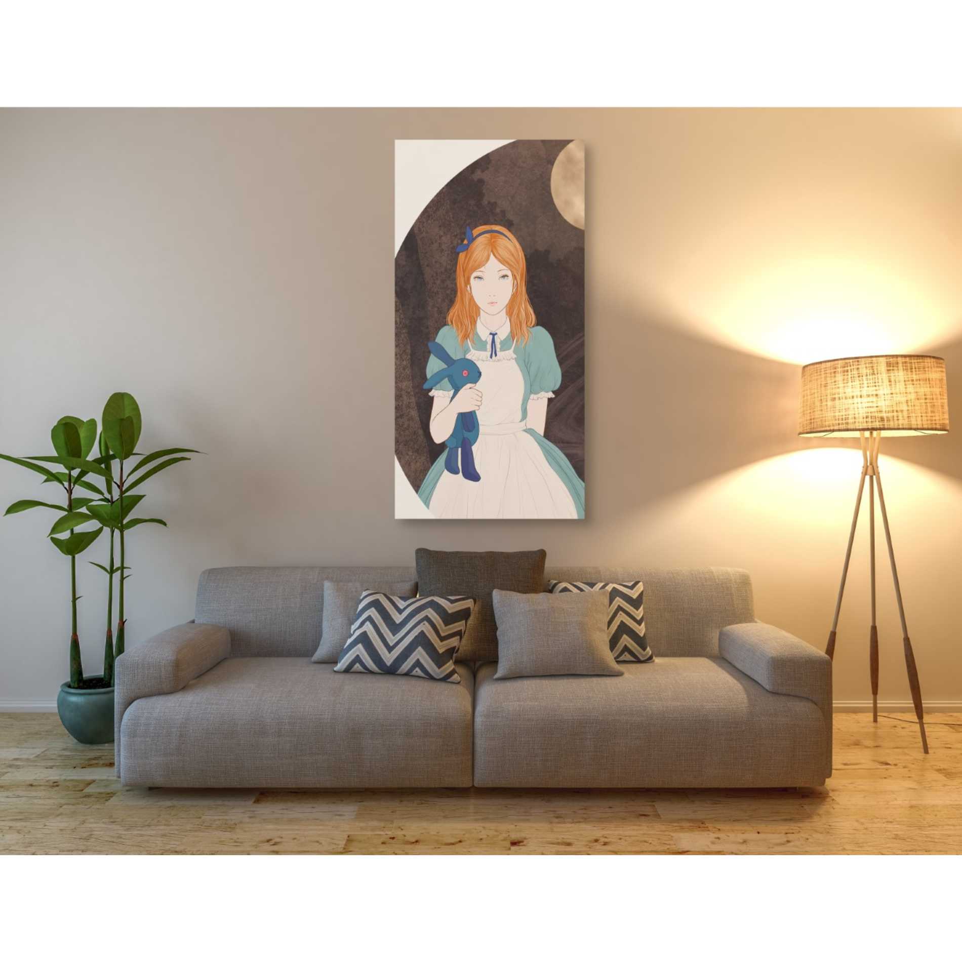 'Alice' by Sai Tamiya, Canvas Wall Art,30 x 60