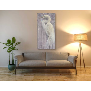 'Coastal Egret II Legs' by Albena Hristova, Canvas Wall Art,30 x 60