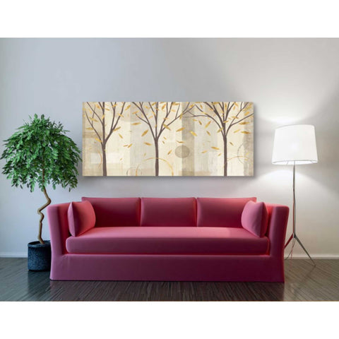 Image of 'Watercolor Forest Gold I' by Veronique Charron, Canvas Wall Art,60 x 30