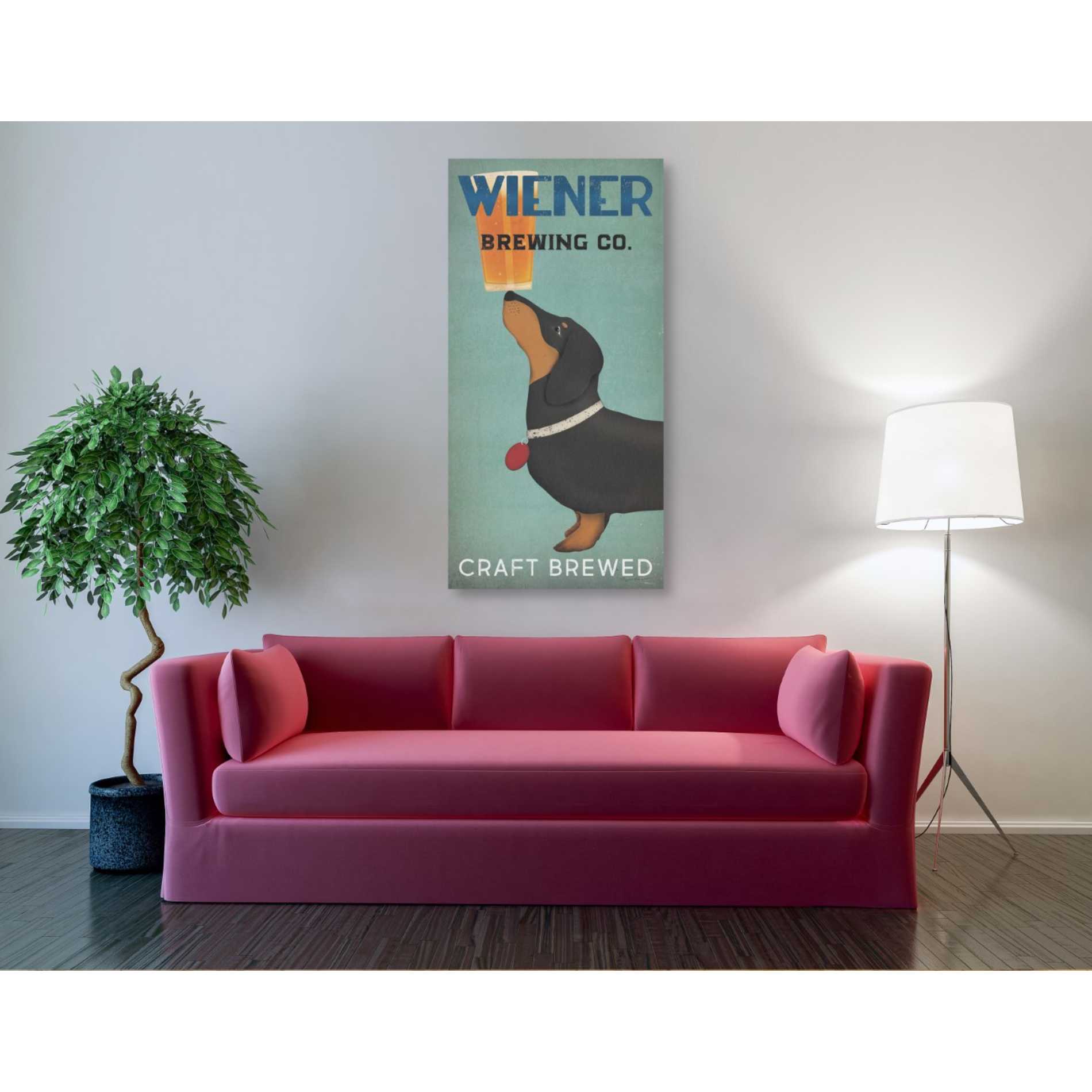 'Wiener Brewing Co' by Ryan Fowler, Canvas Wall Art,30 x 60