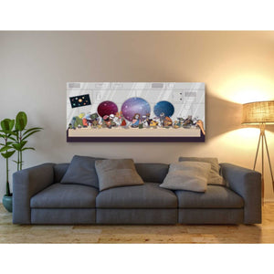 'The Robot's Last Supper' Canvas Wall Art,60 x 30
