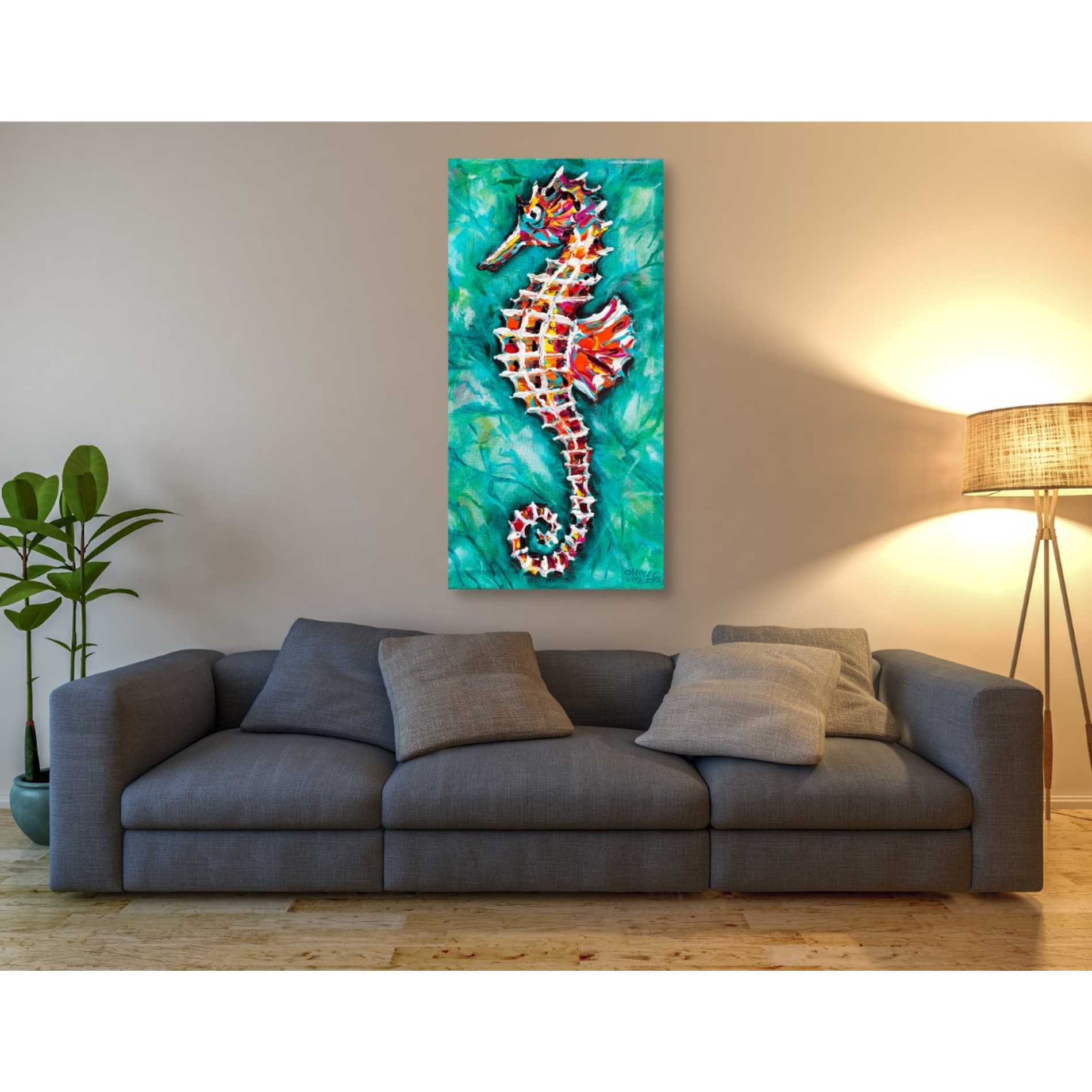'Radiant Seahorse II' by Carolee Vitaletti Giclee Canvas Wall Art