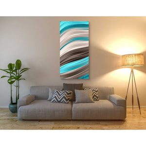 'Aqua Sweep I' by James Burghardt Giclee Canvas Wall Art