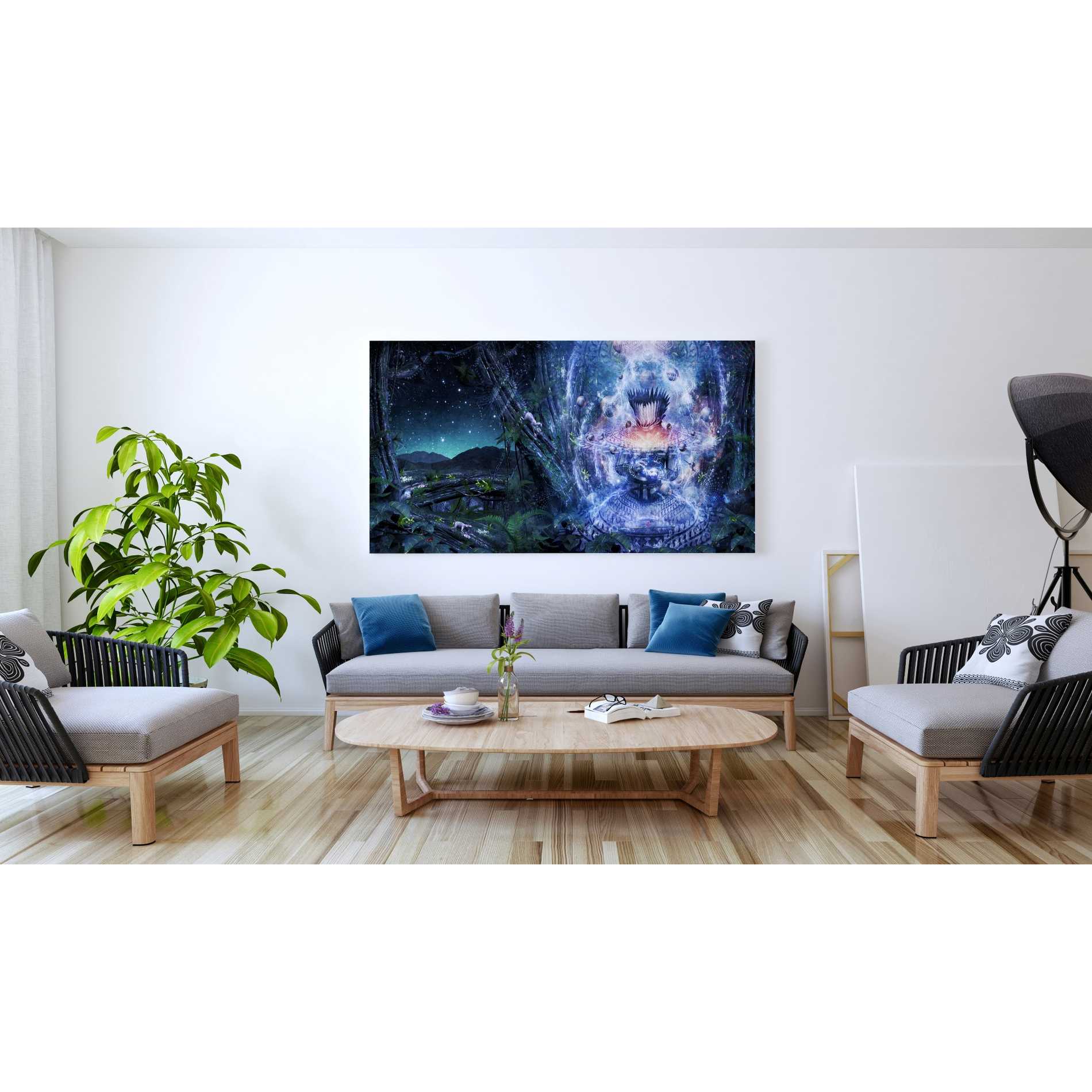 'From The Broken Grow The Saved' by Cameron Gray, Canvas Wall Art,30 x 60