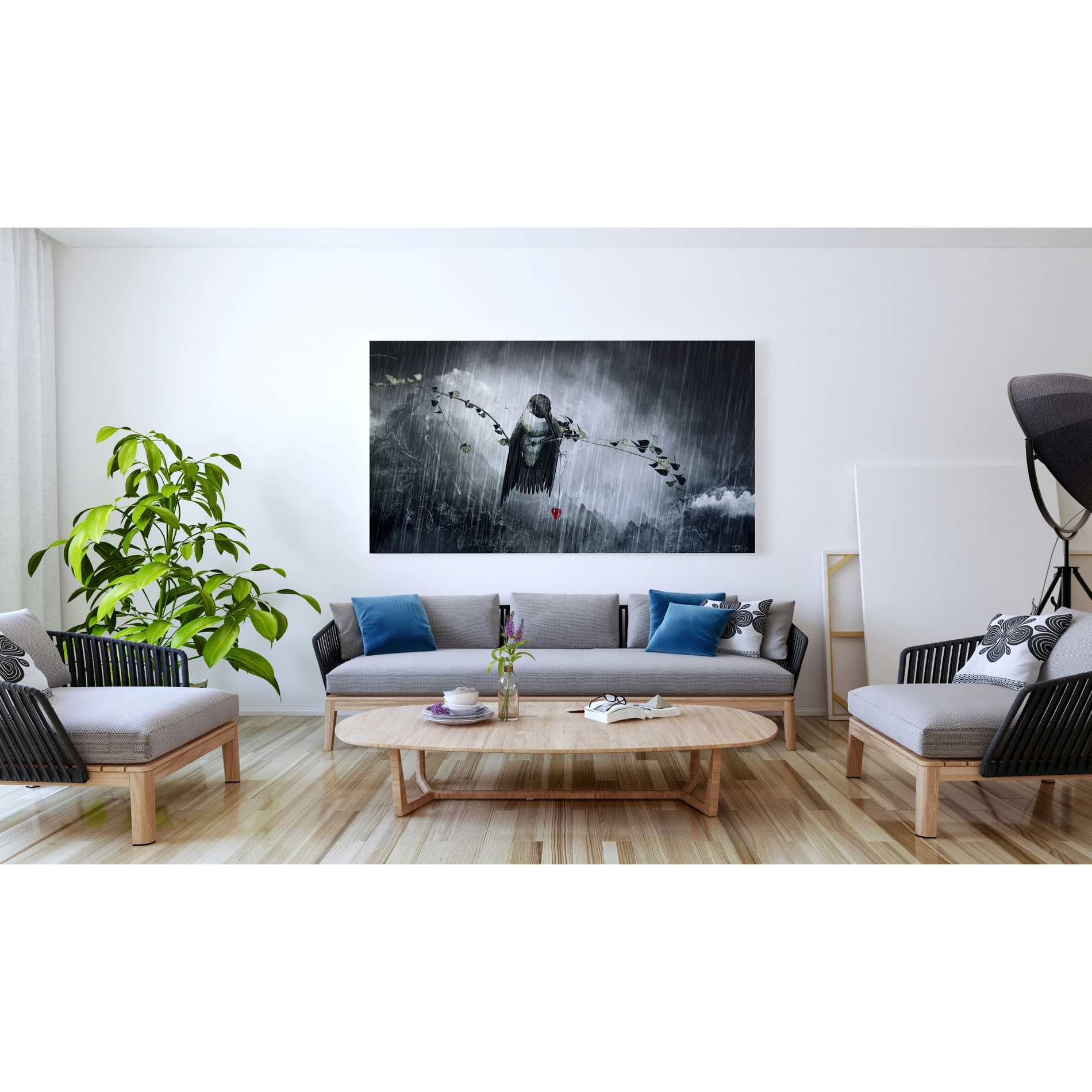 'Reach' by Cameron Gray, Canvas Wall Art,30 x 60
