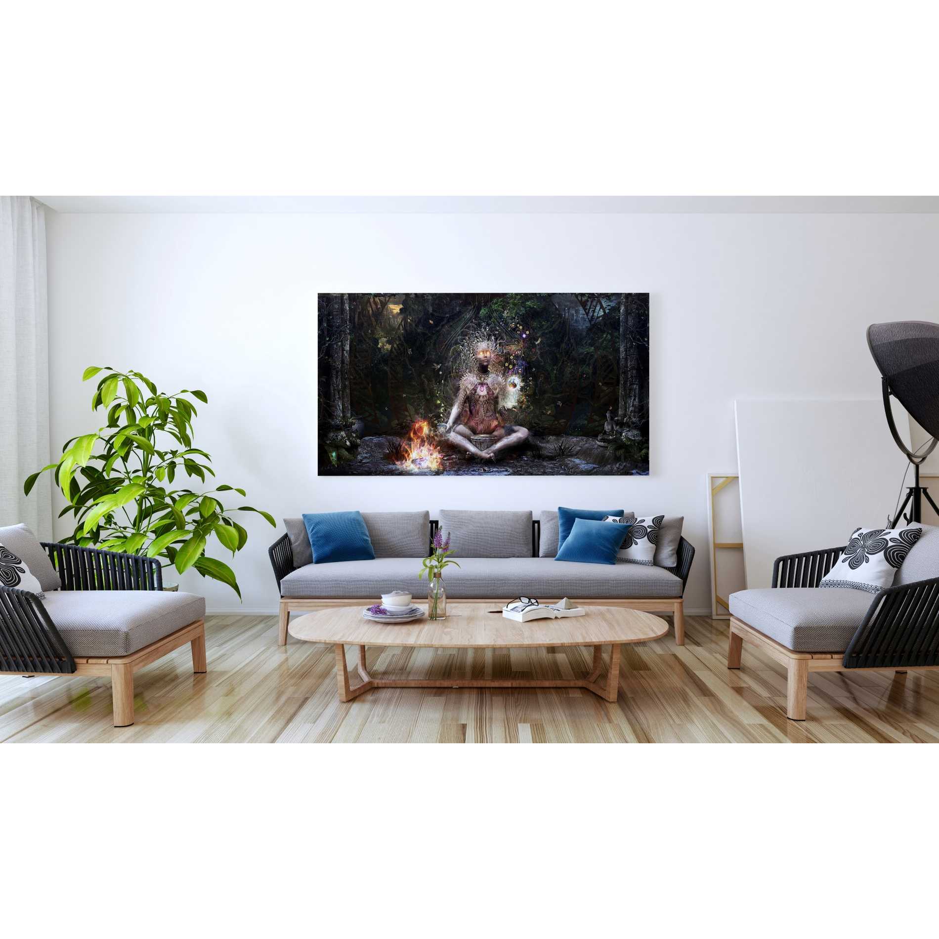 'Sacrament For The Sacred Dreamers' by Cameron Gray, Canvas Wall Art,30 x 60