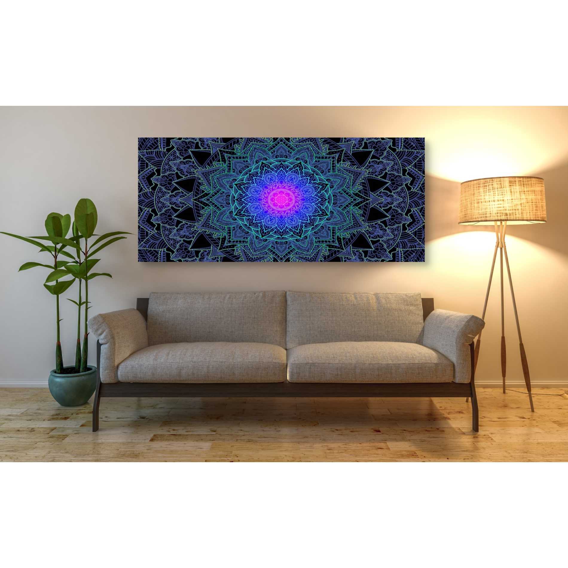 'Mandala Love' by Cameron Gray, Canvas Wall Art,24 x 12