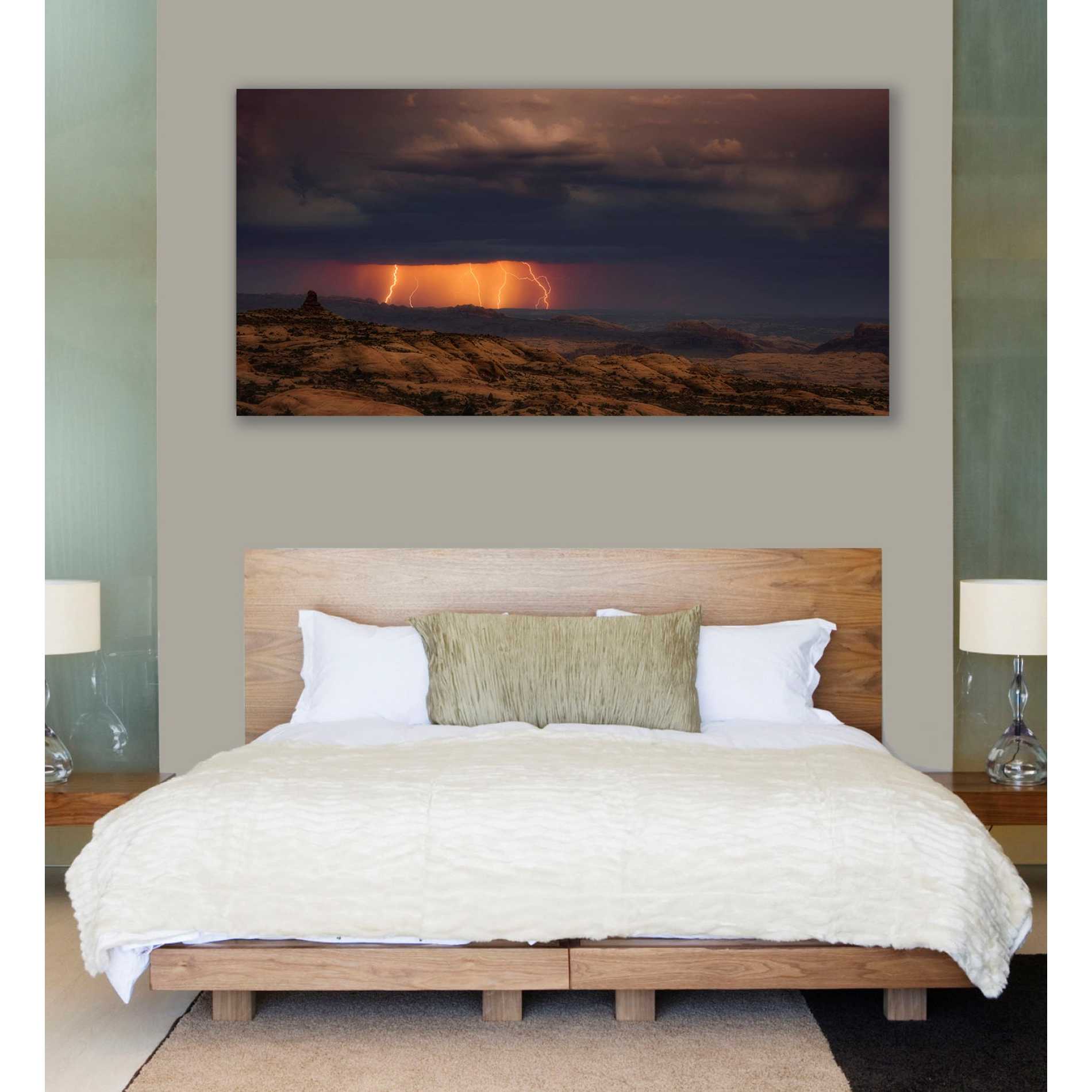 'Arches Light Snow' by Darren White, Canvas Wall Art,30 x 60