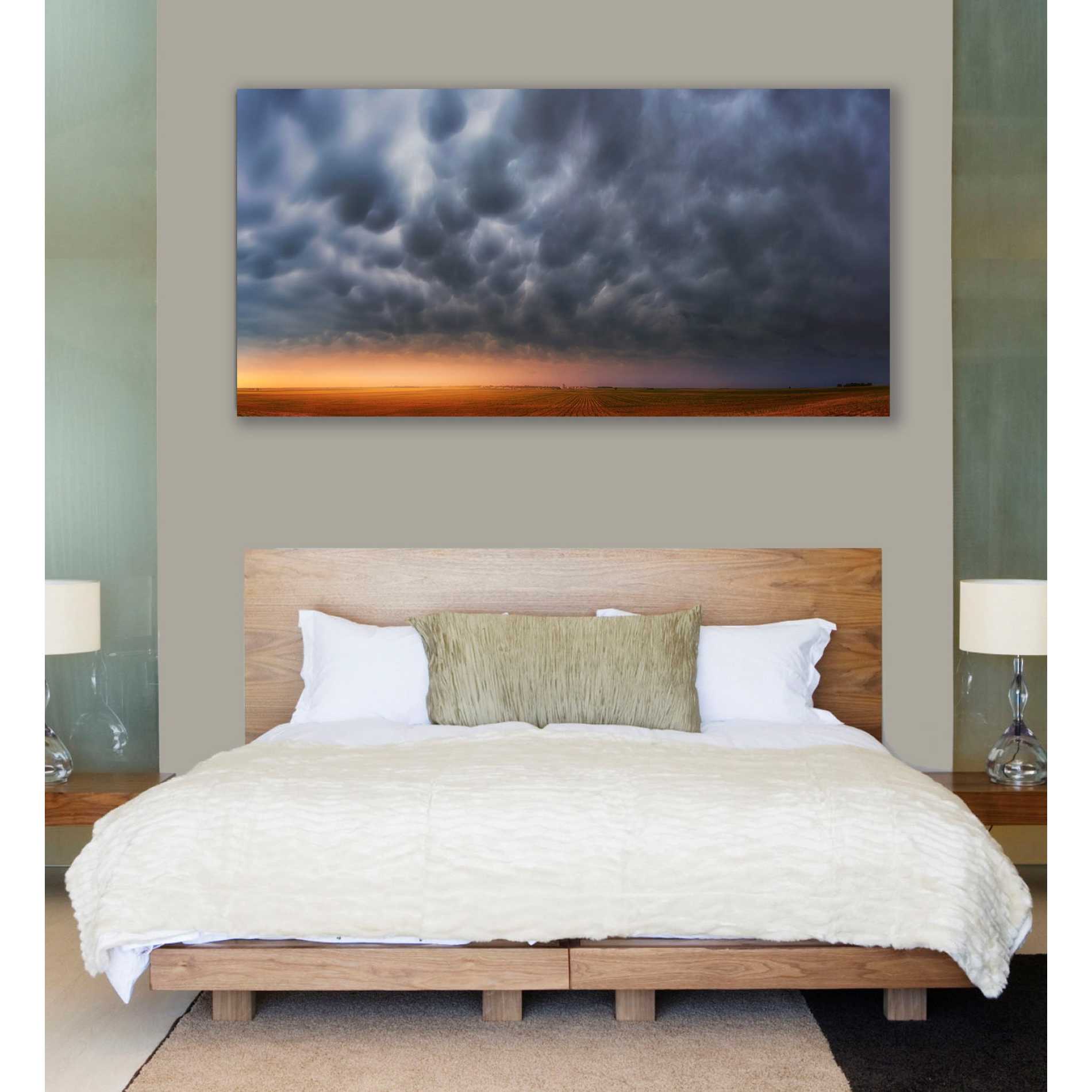 'Mammatus Over Madrid' by Darren White, Canvas Wall Art,30 x 60