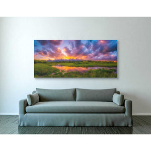 'Grand Sunset in the Tetons' by Darren White, Canvas Wall Art,30 x 60