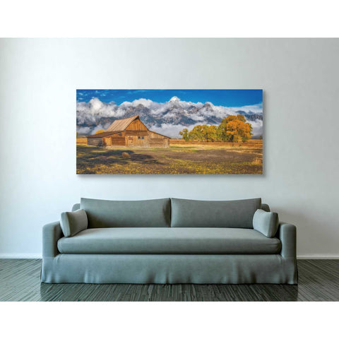Image of 'Warm Morning Light in the Tetons' by Darren White, Canvas Wall Art,30 x 60
