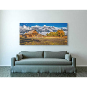 'Warm Morning Light in the Tetons' by Darren White, Canvas Wall Art,30 x 60