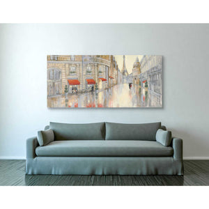 'Touring Paris Couple' by Julia Purinton, Canvas Wall Art,30 x 60
