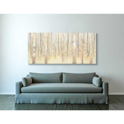 Image of 'Birches In Winter' by Julia Purinton, Canvas Wall Art,30 x 60