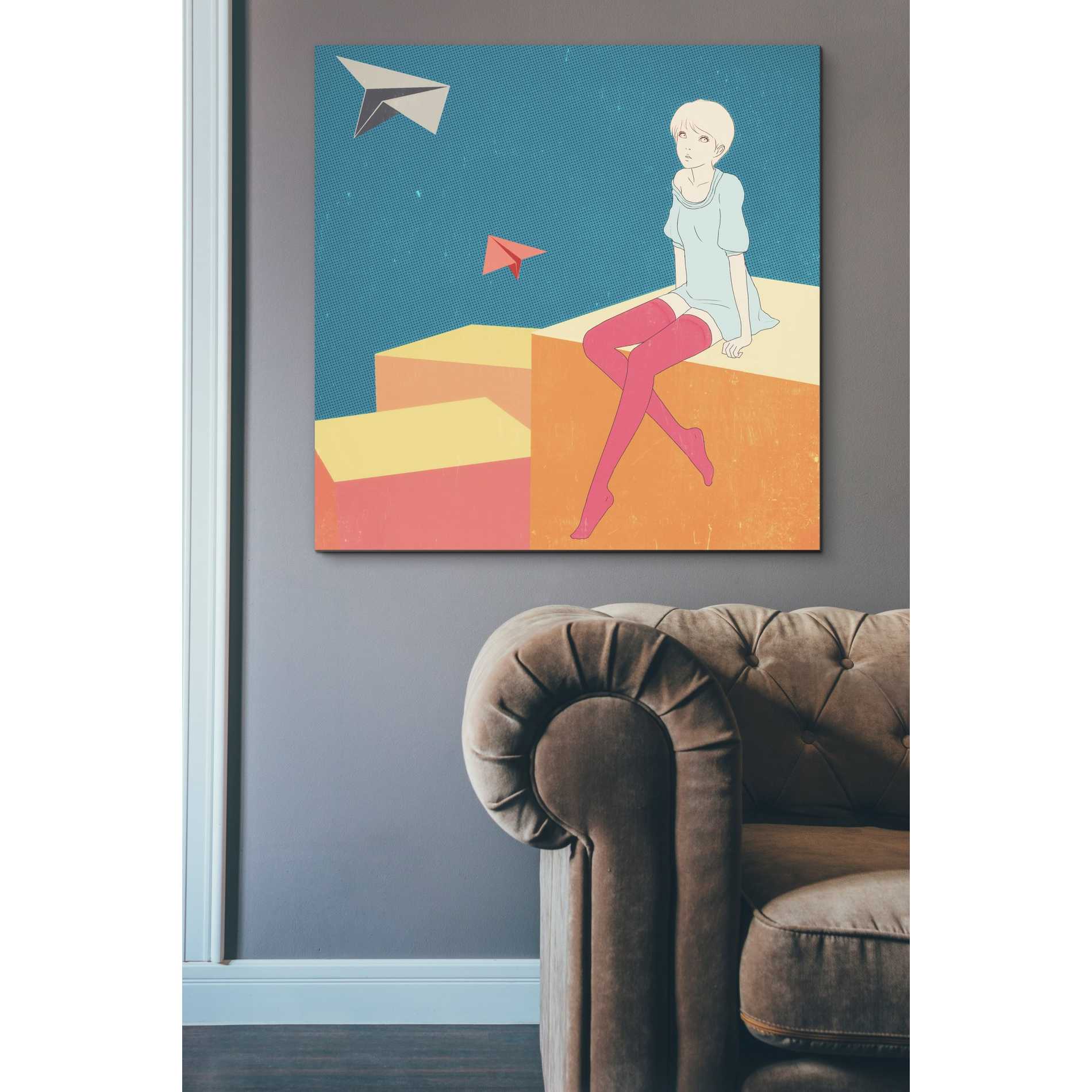 'Paper Airplanes' by Sai Tamiya, Canvas Wall Art,37 x 37