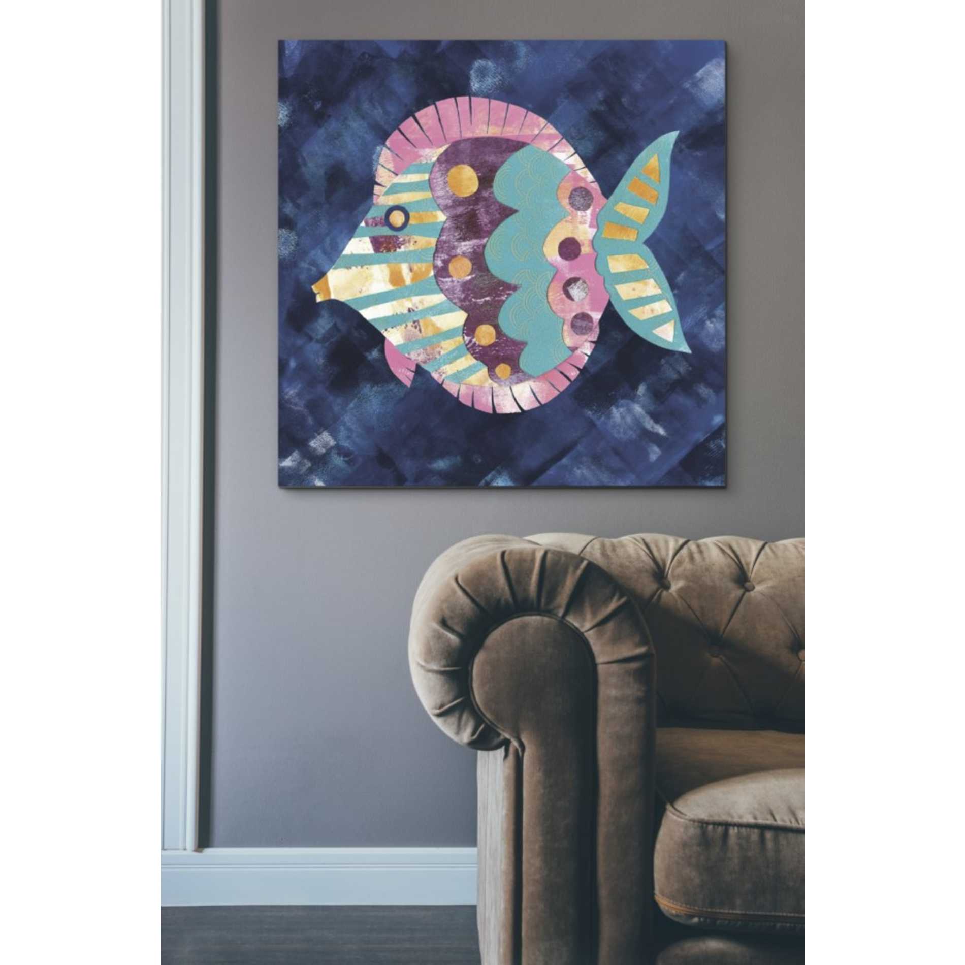 'Boho Reef IV' by Wild Apple Portfolio, Canvas Wall Art,37 x 37