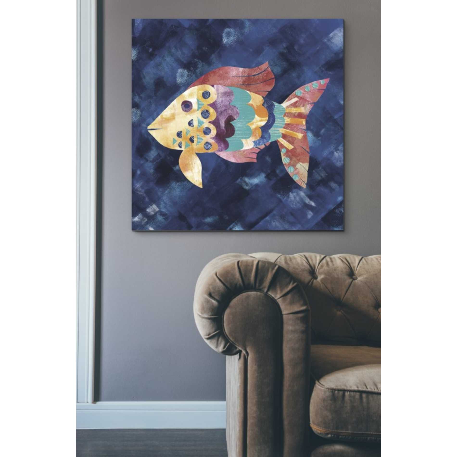 'Boho Reef VI' by Wild Apple Portfolio, Canvas Wall Art,37 x 37