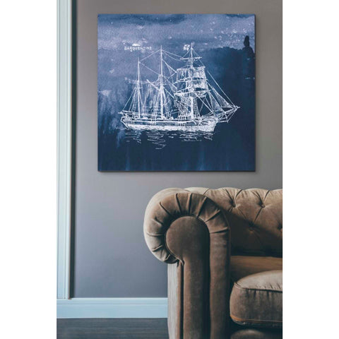 Image of 'Sailing Ships III' by Wild Apple Portfolio, Canvas Wall Art,37 x 37