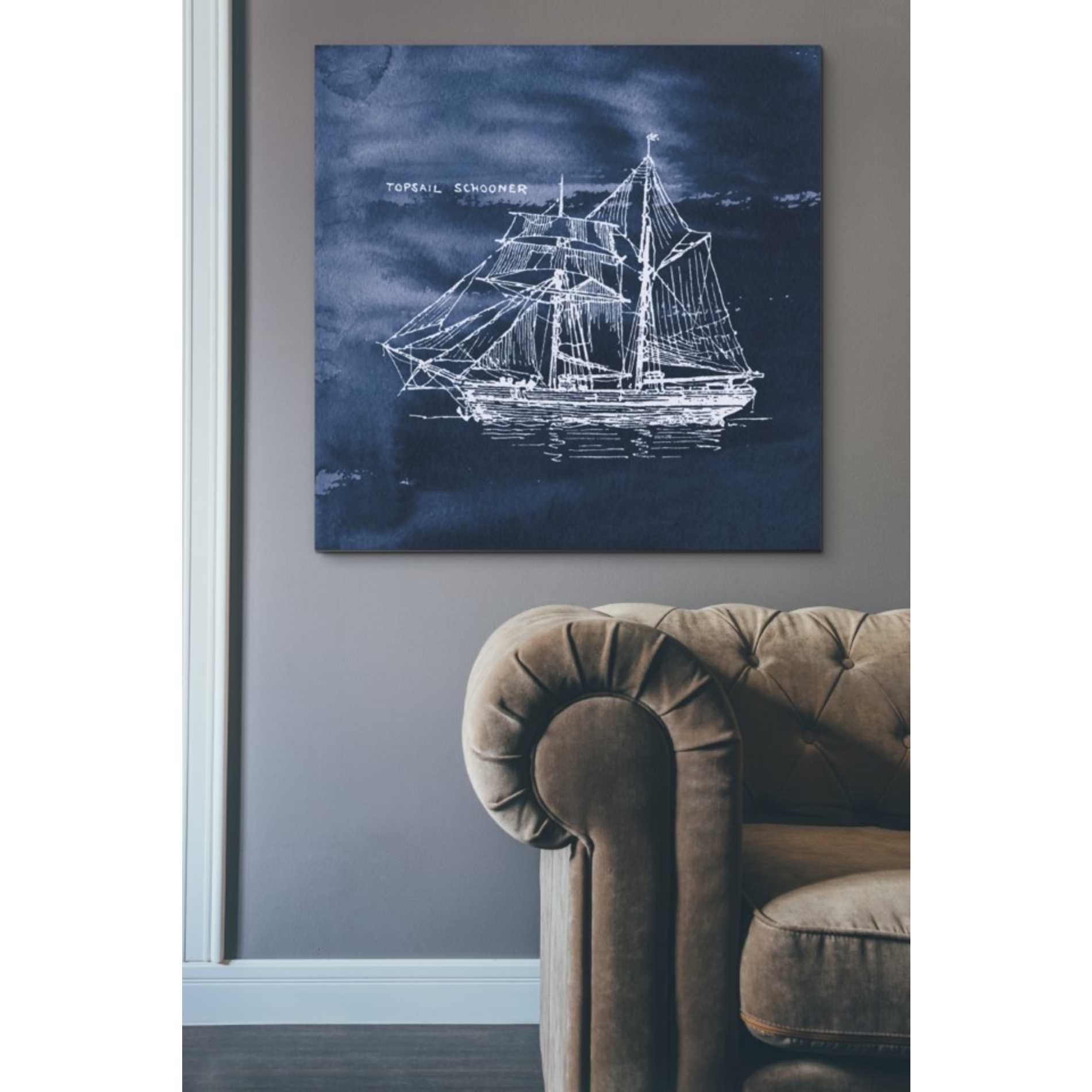 'Sailing Ships V' by Wild Apple Portfolio, Canvas Wall Art,37 x 37