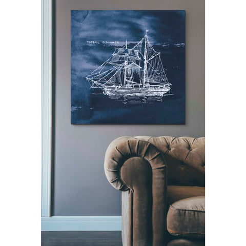 Image of 'Sailing Ships V' by Wild Apple Portfolio, Canvas Wall Art,37 x 37