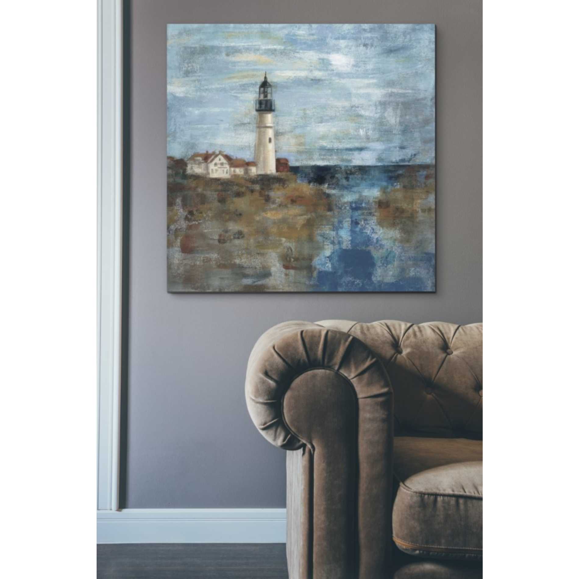 'Lighthouse Dream' by Silvia Vassileva, Canvas Wall Art,37 x 37