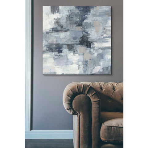 Image of 'In The Clouds Indigo and Gray Crop' by Silvia Vassileva, Canvas Wall Art,37 x 37